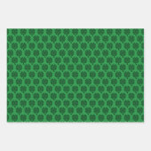 St.  Patrick’s Day Celtic Clover & Plaid Geschenkpapier Set (Vorderseite 2)