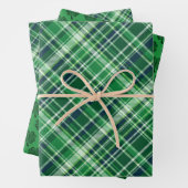 St.  Patrick’s Day Celtic Clover & Plaid Geschenkpapier Set (Beispiel)
