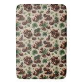 St. Patrick’s Day Coffee & Shamrock Pattern Badematte (Vorderseite Vertikal)