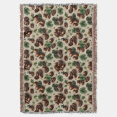 St. Patrick’s Day Coffee & Shamrock Pattern Decke (Vorderseite Vertikal)