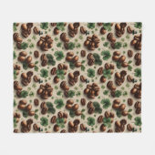 St. Patrick’s Day Coffee & Shamrock Pattern Fleecedecke (Vorderseite (Horizontal))