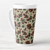 St. Patrick’s Day Coffee & Shamrock Pattern Milchtasse (Linke Ecke)