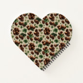 St. Patrick’s Day Coffee & Shamrock Pattern Notizblock (Rückseite)