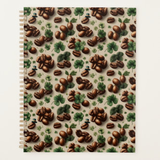 St. Patrick’s Day Coffee & Shamrock Pattern Planer