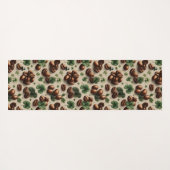 St. Patrick’s Day Coffee & Shamrock Pattern Yogamatte (Rückseite (Horizontal))