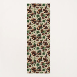 St. Patrick’s Day Coffee & Shamrock Pattern Yogamatte