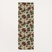 St. Patrick’s Day Coffee & Shamrock Pattern Yogamatte (Rückseite)