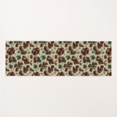 St. Patrick’s Day Coffee & Shamrock Pattern Yogamatte (Vorderseite (Horizontal))