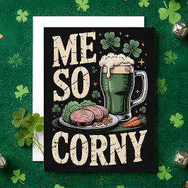 St Patrick’s Day Corned Beef Humor Card Feiertagskarte