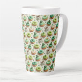 St. Patrick’s Day Donuts & Coffee Aquarell Milchtasse (Rechte Ecke)