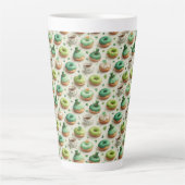 St. Patrick’s Day Donuts & Coffee Aquarell Milchtasse (Vorderseite)