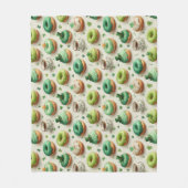 St. Patrick’s Day Donuts & Coffee Watercolor Fleecedecke (Vorderseite)