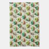 St. Patrick’s Day Donuts und Kaffee Wasserfarbe Geschirrtuch (Vertikal)