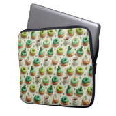 St. Patrick’s Day Donuts und Kaffee Wasserfarbe Laptopschutzhülle (Vorderseite Links)
