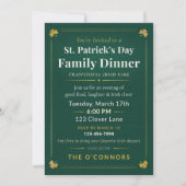 St. Patrick’s Day Family Dinner Traditional Irish  Einladung (Vorderseite)