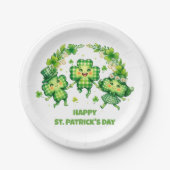 St. Patrick’s Day feiern Pappteller (Vorderseite)