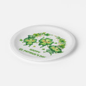 St. Patrick’s Day feiern Pappteller (Schrägansicht)