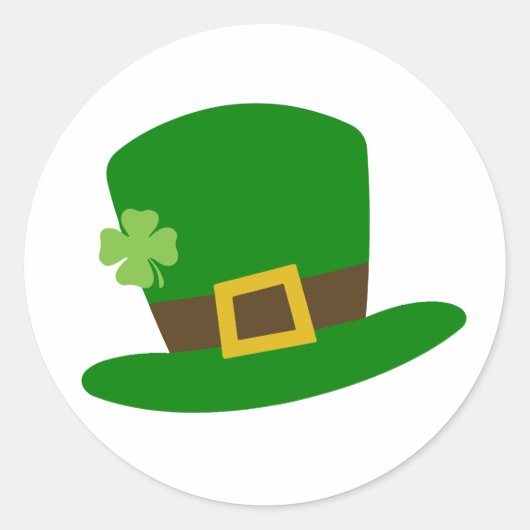 St. Patrick’s Day - Feiern Sie das Glück der Iris Runder Aufkleber (Vorderseite)