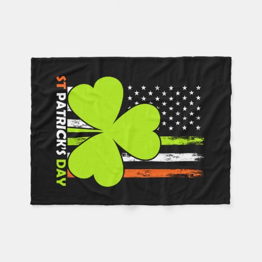 St Patrick S Day Fleecedecke (Vorderseite (Horizontal))