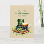 St. Patrick’s Day Funny Beer Card Karte (Vorderseite)