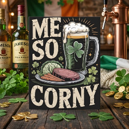 St Patrick’s Day Funny Food Card Feiertagskarte