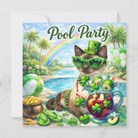 St. Patrick’s Day Glam-Cat-Poolparty