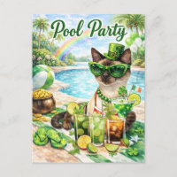 St. Patrick’s Day Glam Katzen Poolparty