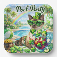 St. Patrick’s Day Glam Katzen-Poolparty