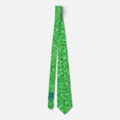 St. Patrick’s Day Glitzer Kelly grün Nec Krawatte (Rückseite)