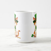 St. Patrick’s Day Glückskatze Kaffeetasse (Mittel)