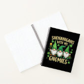 St Patrick’s Day Glückskleeblatt Gnom Notizblock (Innenseite)