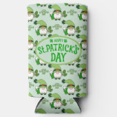 St. Patrick’s Day Gnom Bierdosenkühler Selters Dosenkühler (Vorderseite)