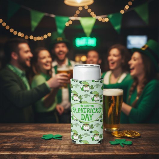 St. Patrick’s Day Gnom Bierdosenkühler Selters Dosenkühler