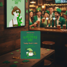 St. Patrick’s Day Gnom-Grün-Einladung Einladung