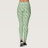 St. Patrick’s Day Gnom grüne Leggings (Rückseite)