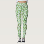 St. Patrick’s Day Gnom grüne Leggings (Vorderseite)