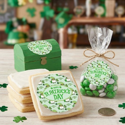 St. Patrick’s Day Gnom-Grüner Aufkleber
