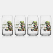 St. Patrick’s Day Gnom-Illustration mit Kleeblatt Dosenglas (Hinten)