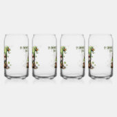 St. Patrick’s Day Gnom-Illustration mit Kleeblatt Dosenglas (Links)