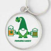 St. Patrick’s Day Gnom mit Bierkrug Schlüsselanhänger (Vorne)
