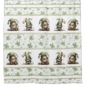 St. Patrick’s Day Gnom-Muster Duschvorhang (Vorderseite)