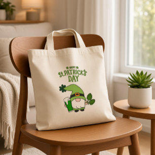 St. Patrick’s Day Gnom Papierplatte Tragetasche