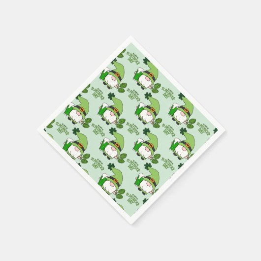 St. Patrick’s Day Gnome Napkins Serviette (Ecke)