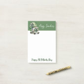 St. Patrick’s Day Gnome Notepad Post-it Klebezettel (Auf Schreibtisch)