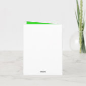 St. Patrick’s Day Golf Ball Leprechaun Riddle Karte (Rückseite)