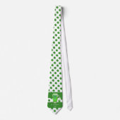 St. Patrick`s day Green Beer Kleeblatt Pattern Krawatte (Vorderseite)