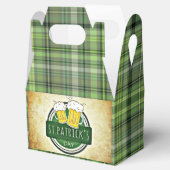 St.Patrick`s Day, Green Irish Kariert Geschenkschachtel (Geöffnet)