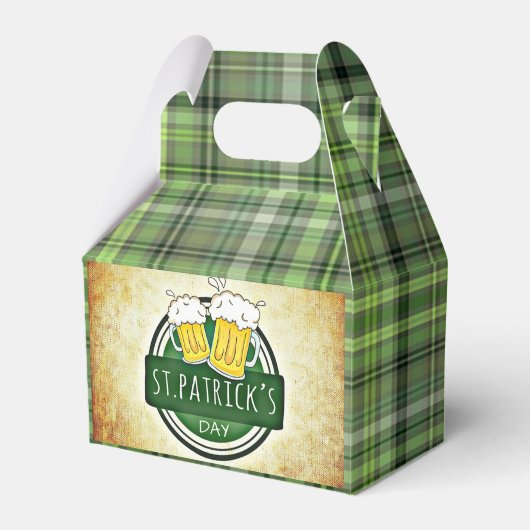 St.Patrick`s Day, Green Irish Kariert Geschenkschachtel (Vorderseite)