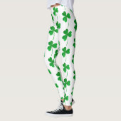 St. Patrick’s Day Grüne Faux-Glitter Shamrock Leggings (Links)