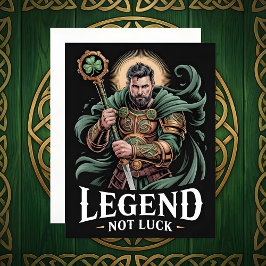 St. Patrick’s Day Grußkarte Legende statt Glück Feiertagskarte